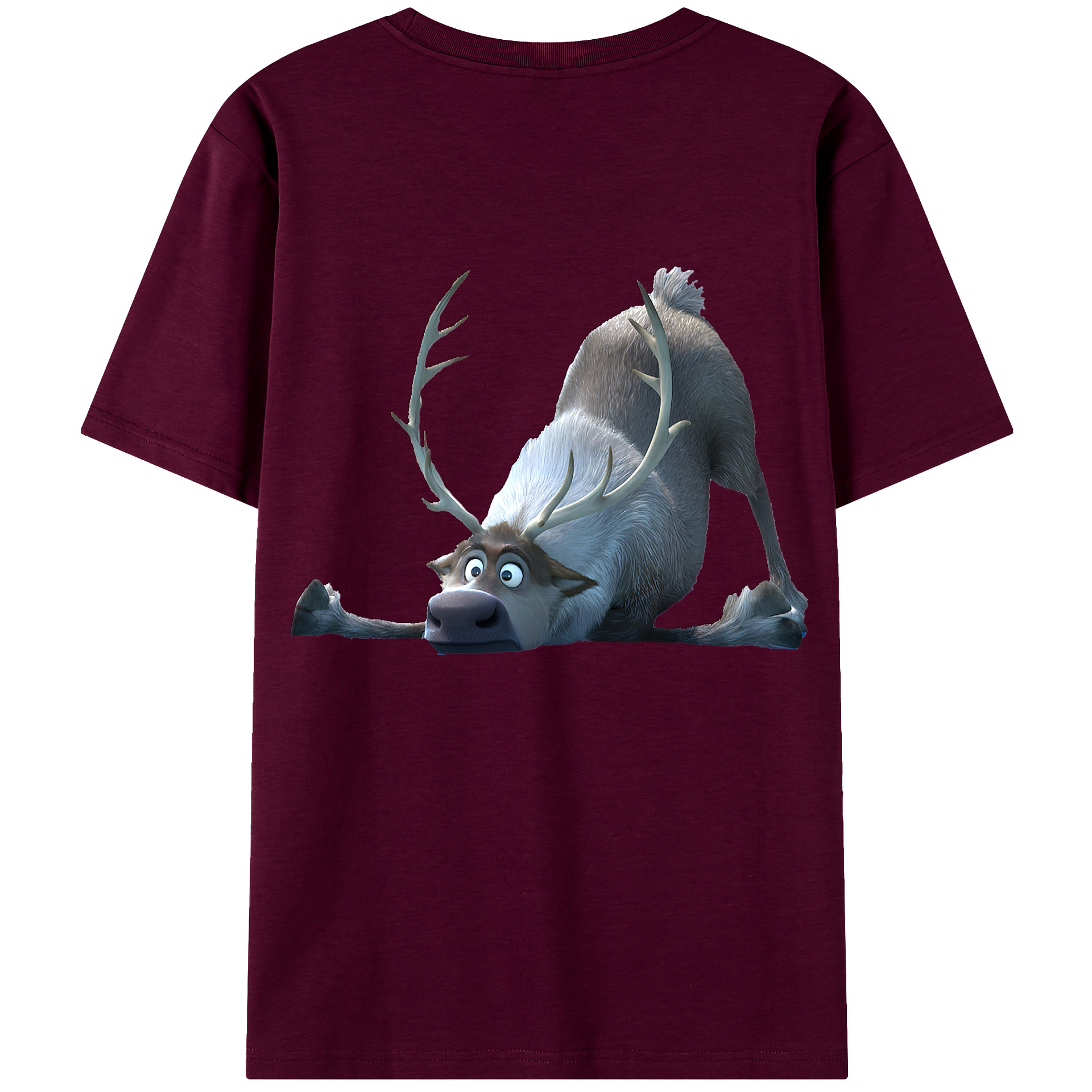 （画像用） アナと雪の女王 アンナ エルサ Frozen Anna Elsa レディース半袖Tシャツ(バックプリント)